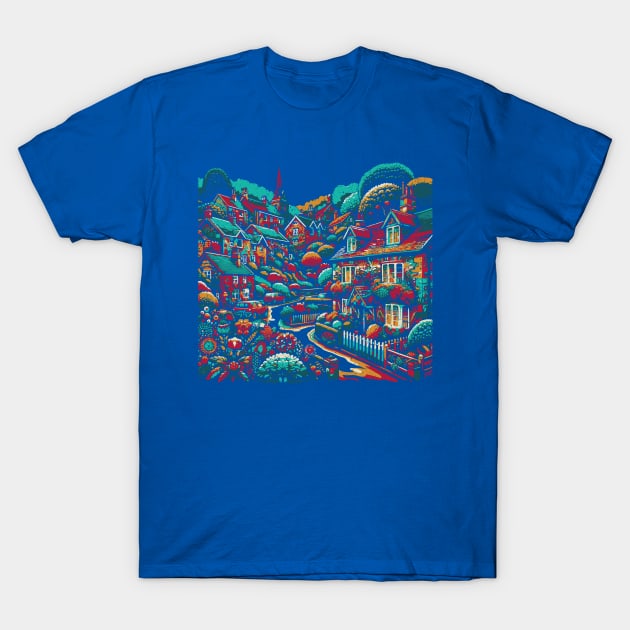 Swirling Village T-Shirt by JSnipe